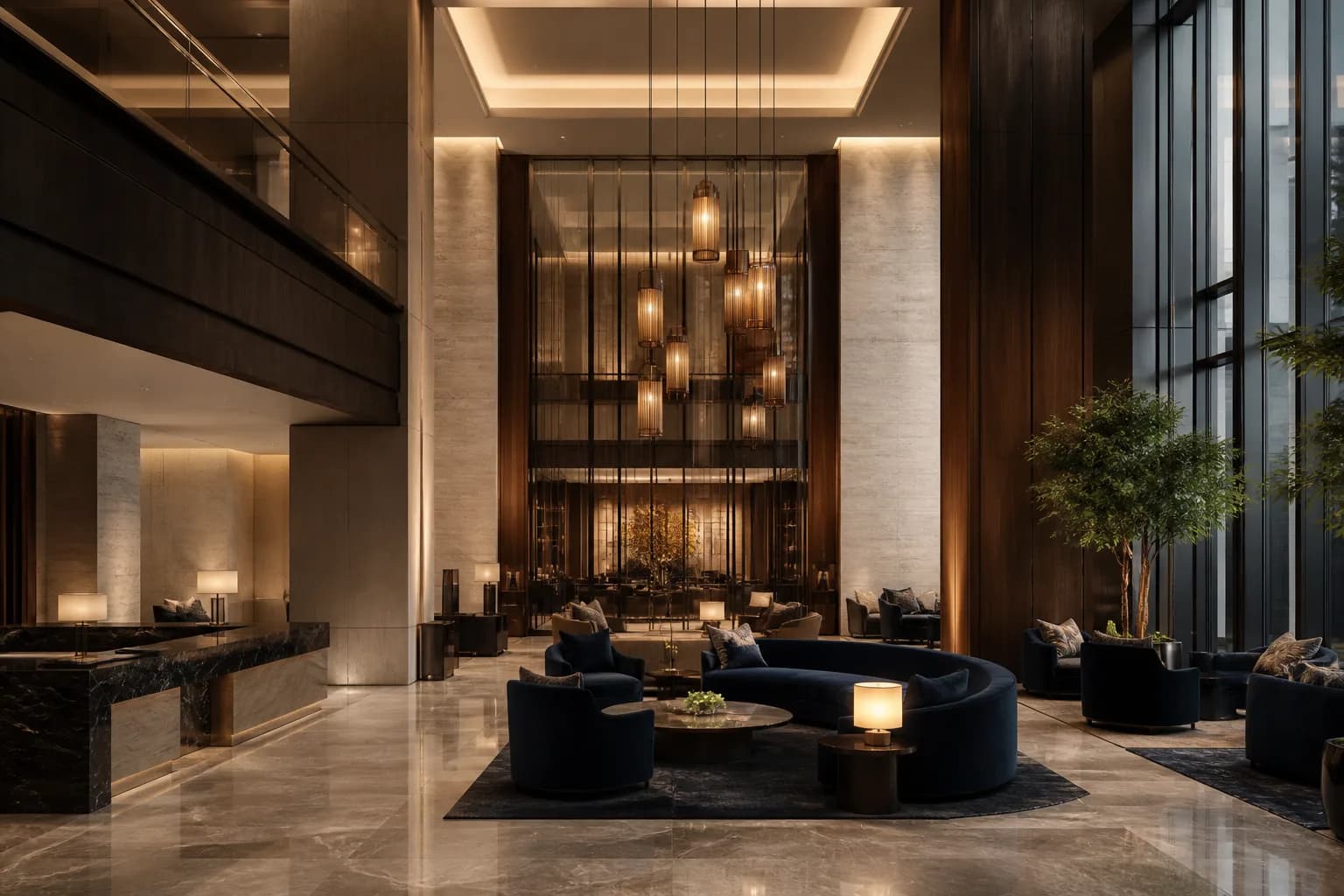 Midnight grand lobby